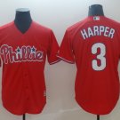 2019 Men's Philadelphia Phillies #3 Bryce Harper Cool Base Baseball Jersey