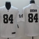 Men's Oakland Raiders #84 Antonio Brown Limited White NFL Jersey