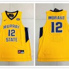 Men's Murray State #12 Ja Morant Gold College Basketball Jersey