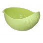 Japanese Small Design Rice Rinser Washer Strainer Colanders for Cleaning Vegetable, Fruit (Green)