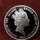 1985 British Virgin Islands $20 Sterling Silver Commemorative Coin (0.925 Silver)