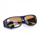 Night Vision Anti-Glare Wraparound Glasses for Bright & Safe Night Time Driving