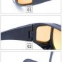 Night Vision Anti-Glare Wraparound Glasses for Bright & Safe Night Time Driving