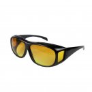 FREE SHIPPING!! NIGHTWATCH-NIGHT VISION ANTI-GLARE WRAPAROUND GLASSES FOR BRIGHT