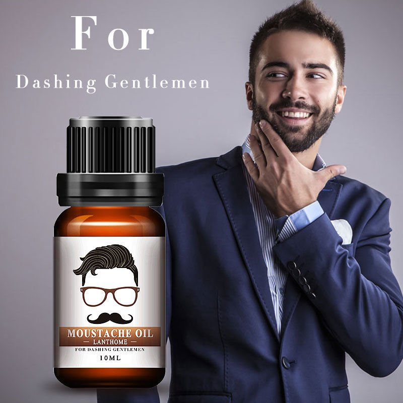 10ml Natural Men Beard Oil Gentlemen Mustache Care Growth Styling Beeswax Moistu