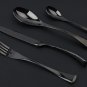 Onyxware Luxury Flatware Cutlery Diner Stainless Steel Set Black 4Pcs New
