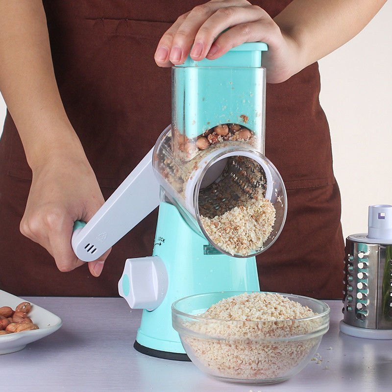 Round Mandoline 3 Blade Slicer Vegetable Cutter Spiralizer New 2018 - 30% OFF