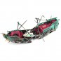 Large Aquarium Decorations Wreck Sunk Ship Plactic Boat Air Split Shipwreck Fish