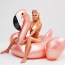 2018 New Rose gold Flamingo Inflatable Swimming Float Tube Raft Adult Giant Pool