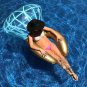 Diamond Ring Swimming Float Inflatable Swimming ring Pool Float Tube Raft Summer