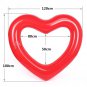 Sweet Heart Shape Swimming Ring For Women Giant Inflatable Pool Float Red