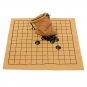 90Pcs Go Game Weiqi Professional Go Bang Mental Suede Leather Sheet Board Set