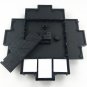 12 MULTI APERTURE MODERN COLLAGE PHOTO FAMILY PICTURE FRAME & TIME WALL CLOCK