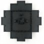 12 MULTI APERTURE MODERN COLLAGE PHOTO FAMILY PICTURE FRAME & TIME WALL CLOCK