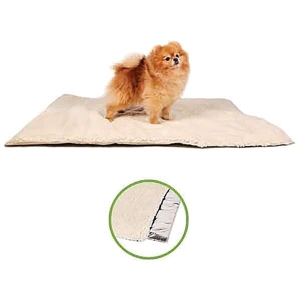 NEW Cream Magic Self Heating Thermal Cat Dog Animal Pet Warm Washable Bed Fleece