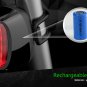 New Original Meilan X6 6 Mode 16 LED Rechargeable Smart Bike Rear Light - BLACK