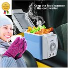 HUANJIE 12V 7.5L Capacity Portable Car Refrigerator Cooler Warmer  -  LAKE BLUE