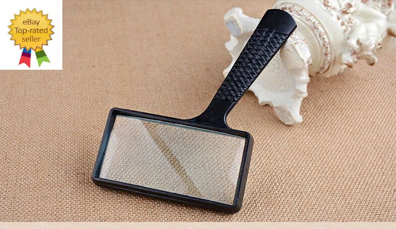 Large Reading 4X Magnifying Glass Magnifier Map Book Pocket Light Aid Lens Lense
