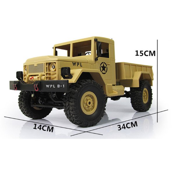 WPL WPLB1 116 24G 4WD RC CRAWLER OFF ROAD CAR WITH LIGHT RTR