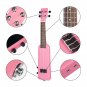 NAOMI 21 Inch Bottle Design 4 String Solid Wood Okoume Electronic Ukulele for Beginners