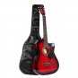 Jixing 38 Inch Wooden Angled Acoustic Guitar 6 Color Folk Guitar with Storage Bag Gift for Beginner