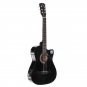 Jixing 38 Inch Wooden Angled Acoustic Guitar 6 Color Folk Guitar with Storage Bag Gift for Beginner