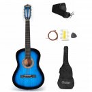 38 Inch 6 Strings Beginner Acoustic Guitar Starter Kit w/Case, Strap, Tuner, Pick, Strings