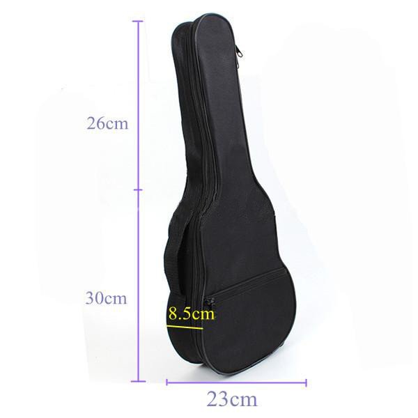 21 Inch Ukulele Gig Bag Case Shoulder Strap Black Light Gear
