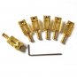 6pcs Roller Bridge Tremolo Saddles 1pc w/ Wrench For Tele Electric Guitar