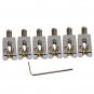 6pcs Roller Bridge Tremolo Saddles 1pc w/ Wrench For Tele Electric Guitar