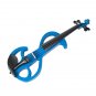 NAOMI Full Size 4/4 Violin Electric Violin Fiddle Maple Body Fingerboard Pegs Chin Rest with Bow Cas