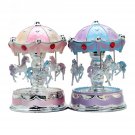 Carousel LED Light Music Box Romantic Gift Clockwork Music Box