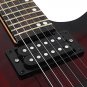 IRIN R-700 Headless Electric Guitar Set Dual Pickups Built-in String Lock Module with Speaker
