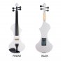 NAOMI 4/4 Electric Violin Solid wood Silent Active Pickup 6 Colored Guitar Head Violin Case Bow