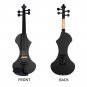 NAOMI 4/4 Electric Violin Solid wood Silent Active Pickup 6 Colored Guitar Head Violin Case Bow