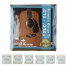 6 PCS Brass Acoustic Guitar String for Guitar Players
