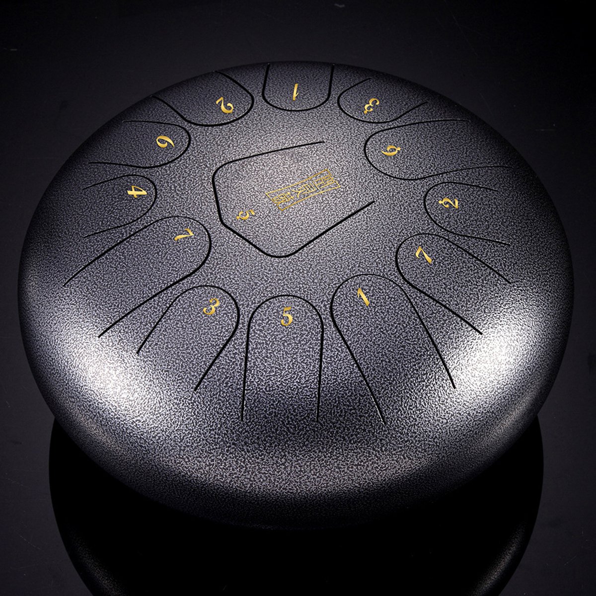 12'' Steel Tongue Drum Handpan 13 Notes Hand Tankdrum with Bag and Drumstick Gift