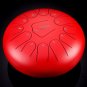 12'' Steel Tongue Drum Handpan 13 Notes Hand Tankdrum with Bag and Drumstick Gift