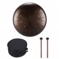 10'' Steel Tongue Drum Handpan D Major 11 Notes Hand Tankdrum  With Bag Mallets