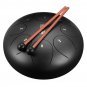 10'' Steel Tongue Drum Handpan D Major 8 Notes Hand Tankdrum  With Bag Mallets