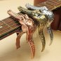Alice Crocodile Style Zinc Alloy Guitar Capo for Folk Wood Guitar Electric Guitar