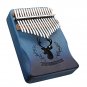 Cega 17 Key Mahogany Kalimbas Thumb Piano Musical Instrument Africa Finger Piano