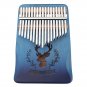 Cega 17 Key Mahogany Kalimbas Thumb Piano Musical Instrument Africa Finger Piano