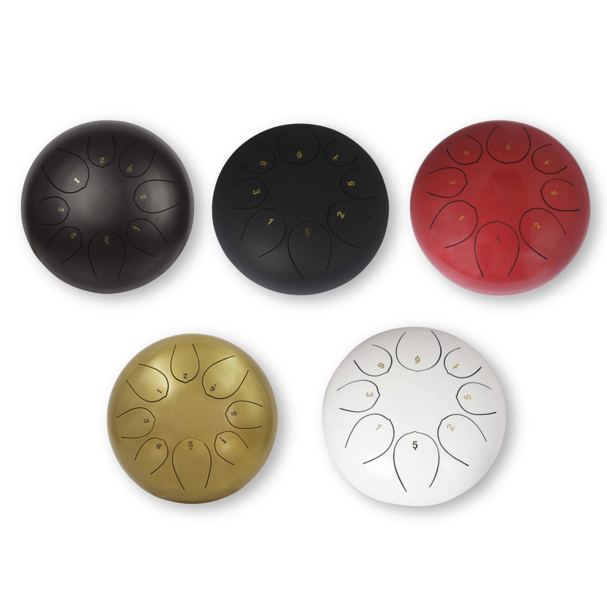 10'' Mini Steel Tongue Drum 8 Notes Handpan Drum Tankdrum Musical Instrument