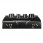 Professional Mini Karaoke Audio Mixer Dual Mic Inputs with Cable for Stage Home KTV