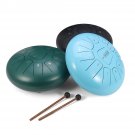 12'' Steel Tongue Drum Handpan Hand Drums Major 11 Notes Tankdrum + Mallets Bag