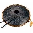 Hluru 14 Inch 14 Tone C Key Ethereal Drum Steel Tongue Drum Percussion Handpan Instrument with Drum 