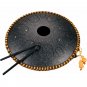 Hluru 14 Inch 14 Tone C Key Ethereal Drum Steel Tongue Drum Percussion Handpan Instrument with Drum 