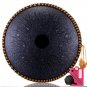 Hluru 14 Inch 14 Tone C Key Ethereal Drum Steel Tongue Drum Percussion Handpan Instrument with Drum 