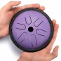 HLURU 5.5'' Steel Tongue Drum 6 Notes Handpan Tankdrum Yoga Instrument With Bag&Mallets